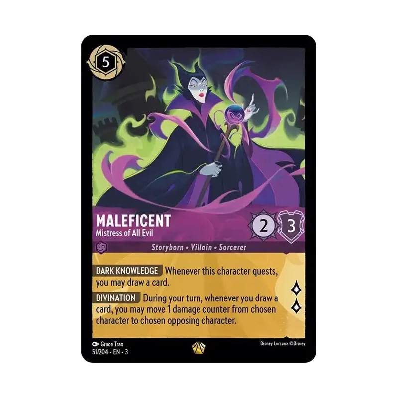 Carta Maleficent - Mistress of All Evil | Disney Lorcana #051/204·EN·3