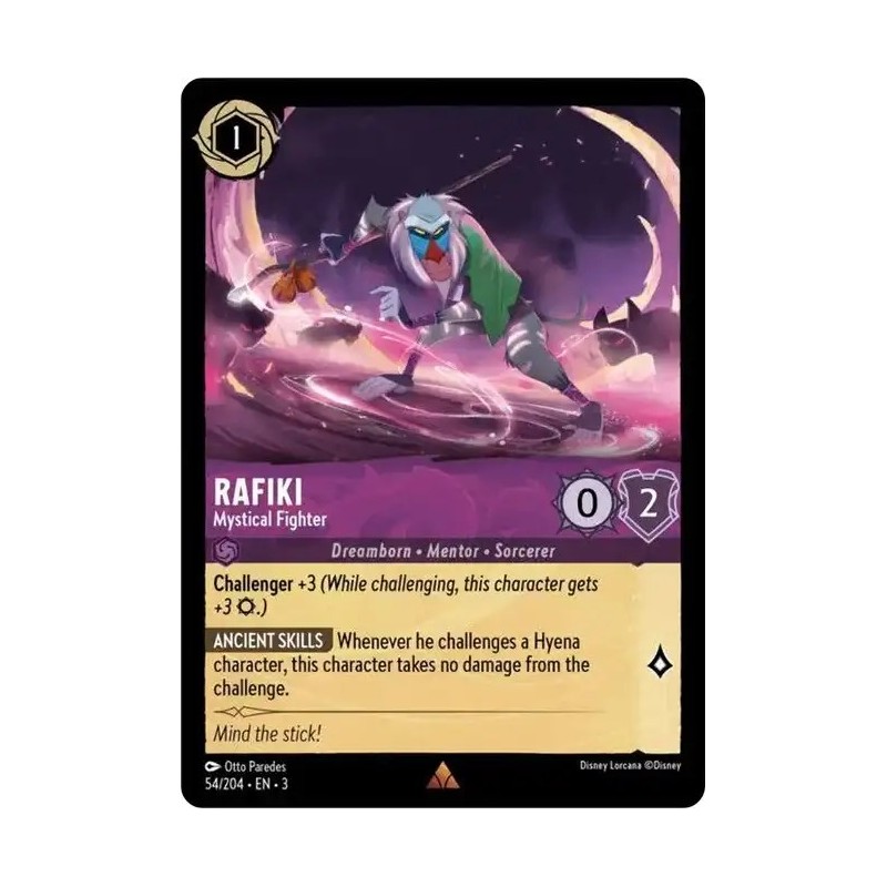 Carta Rafiki - Mystical Fighter | Disney Lorcana #054/204·EN·3