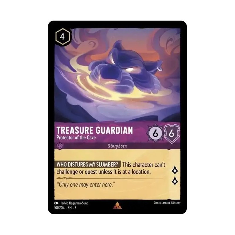 Carta Treasure Guardian - Protector of the Cave Lorcana #058/204·EN·3