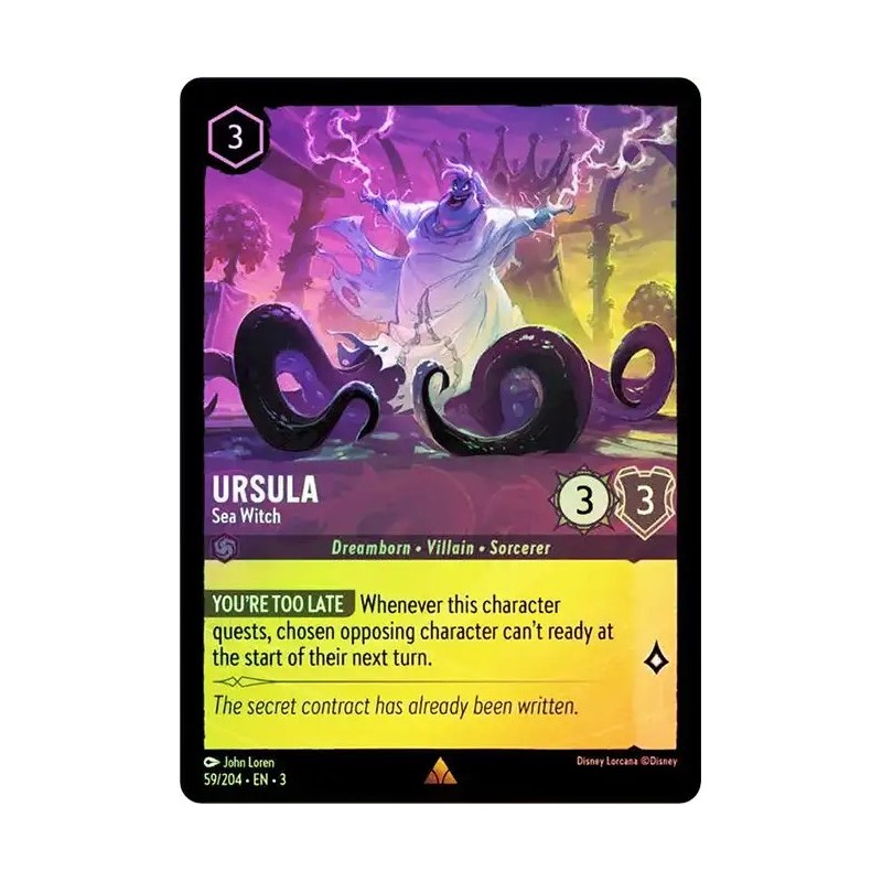 Carta Foil Ursula - Sea Witch | Disney Lorcana #059/204·EN·3