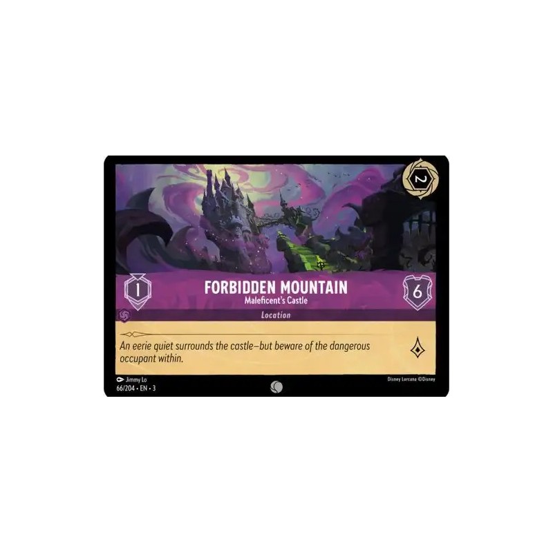 Carta Forbidden Mountain - Maleficent's Castle | Lorcana #066/204·EN·3