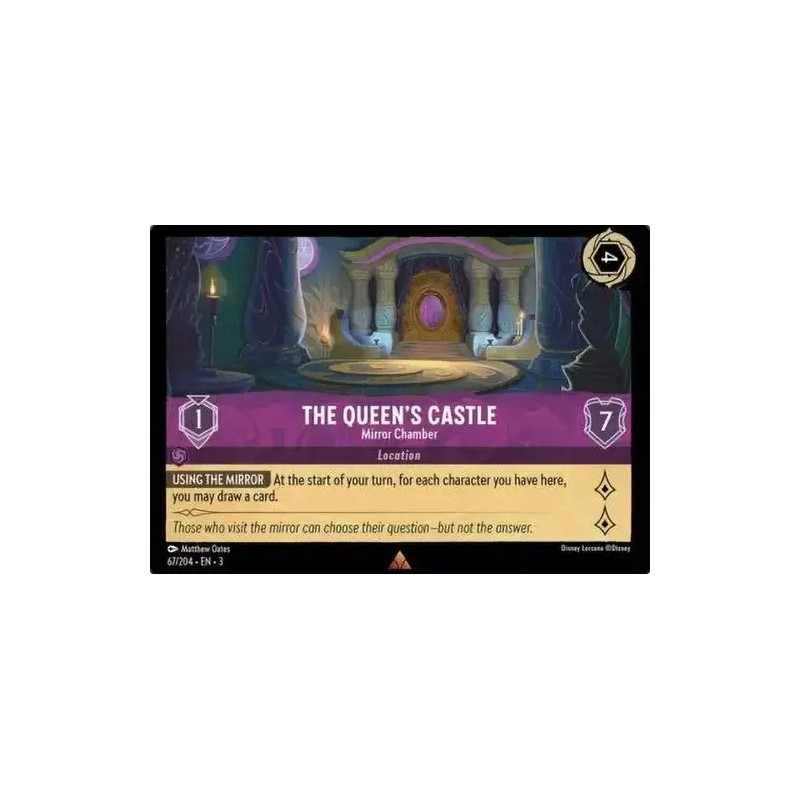 Carta The Queen's Castle - Mirror Chamber Disney Lorcana #067/204·EN·3