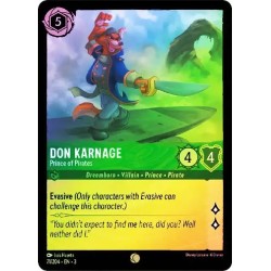 Carta Foil Don Karnage - Prince of Pirates Disney Lorcana 071/204·EN·3