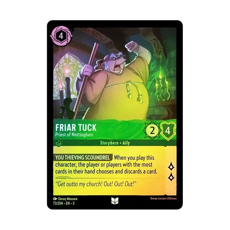 Carta Foil Friar Tuck - Priest of Nottingham | Lorcana #073/204·EN·3