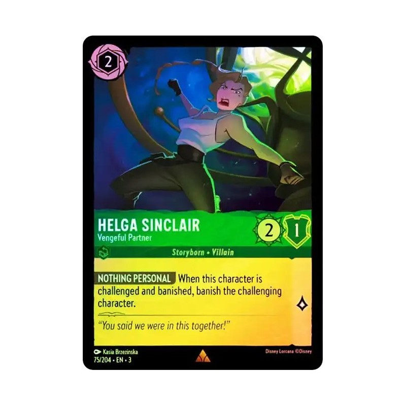 Carta Foil Helga Sinclair - Vengeful Partner | Lorcana #075/204·EN·3