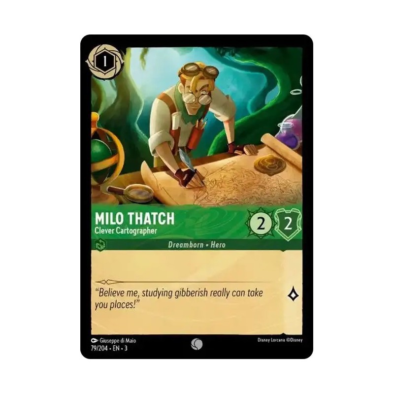 Carta Milo Thatch - Clever Cartographer | Disney Lorcana #079/204·EN·3