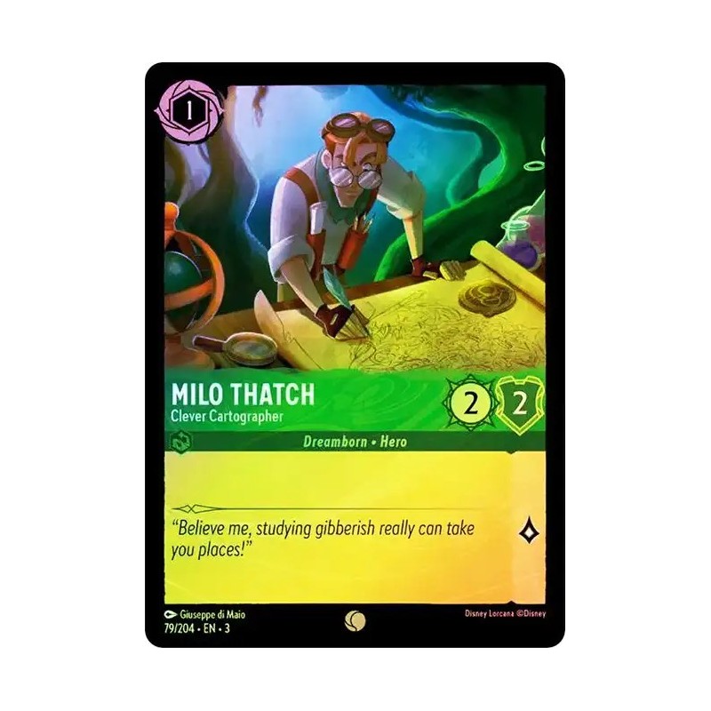 Carta Foil Milo Thatch - Clever Cartographer | Lorcana #079/204·EN·3