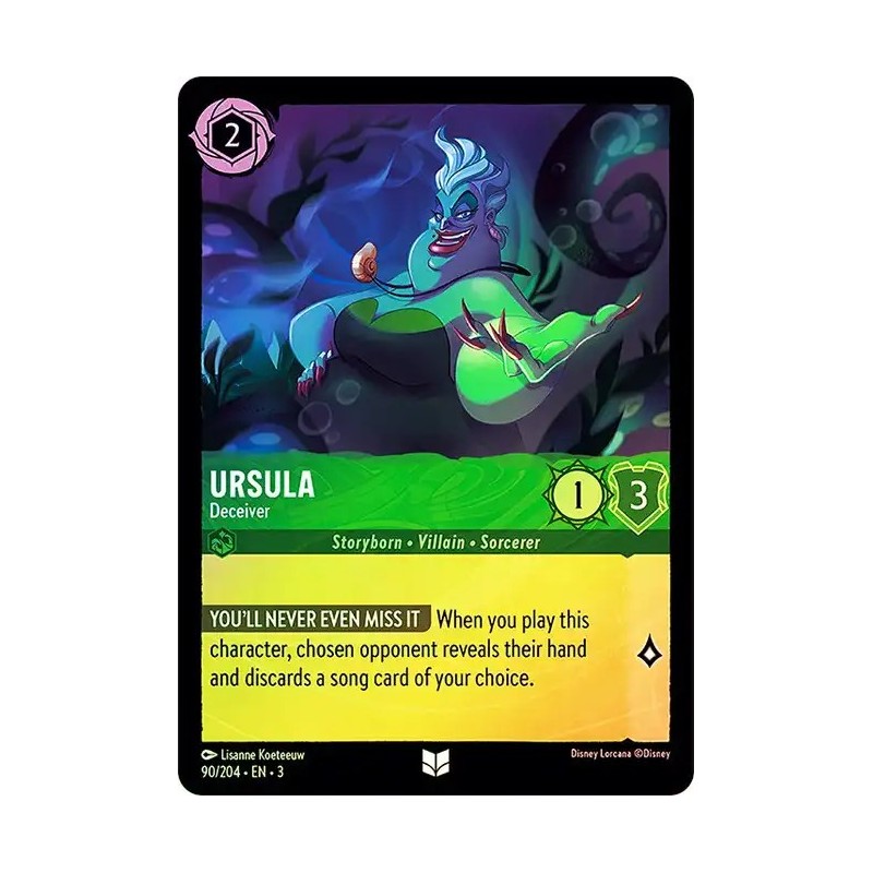 Carta Foil Ursula - Deceiver | Disney Lorcana #090/204·EN·3