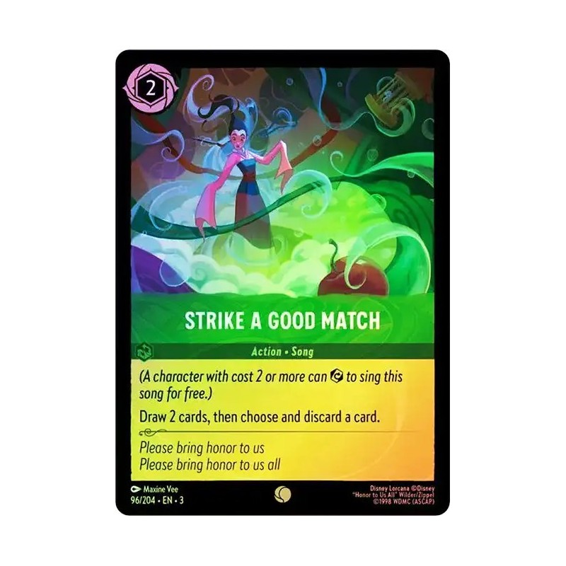 Carta Foil Strike a Good Match | Disney Lorcana #096/204·EN·3