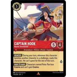 Carta Captain Hook - Master Swordsman | Disney Lorcana #105/204·EN·3