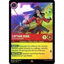 Carta Foil Captain Hook - Master Swordsman Disney Lorcana 105/204·EN·3