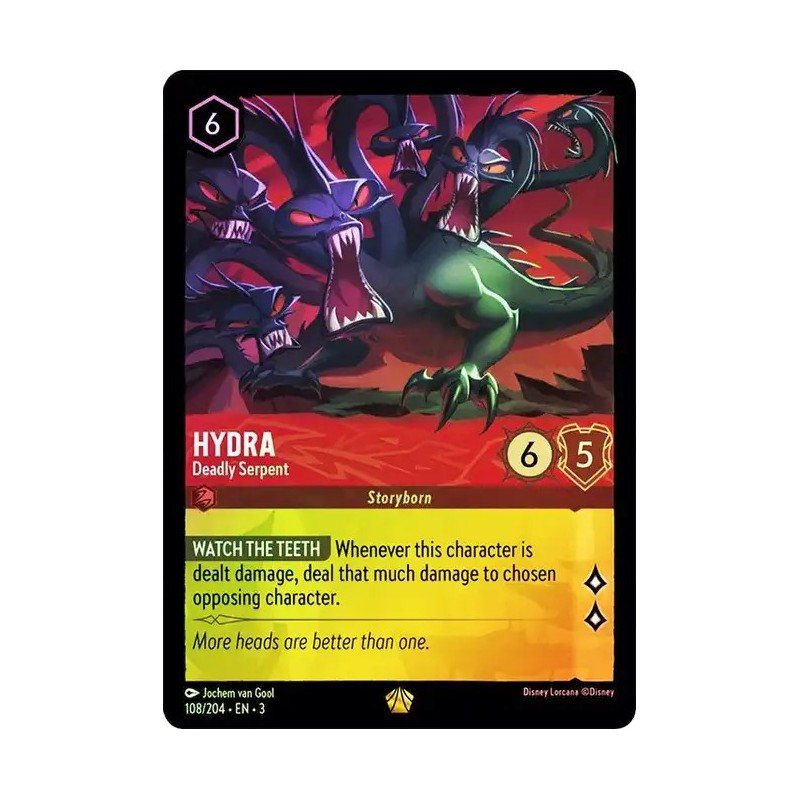 Carta Foil Hydra - Deadly Serpent | Disney Lorcana #108/204·EN·3