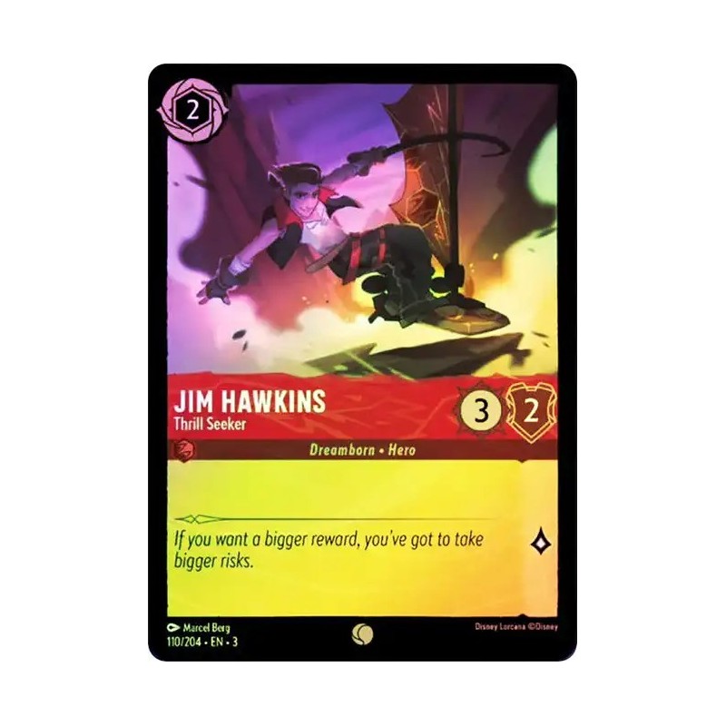 Carta Foil Jim Hawkins - Thrill Seeker | Disney Lorcana #110/204·EN·3