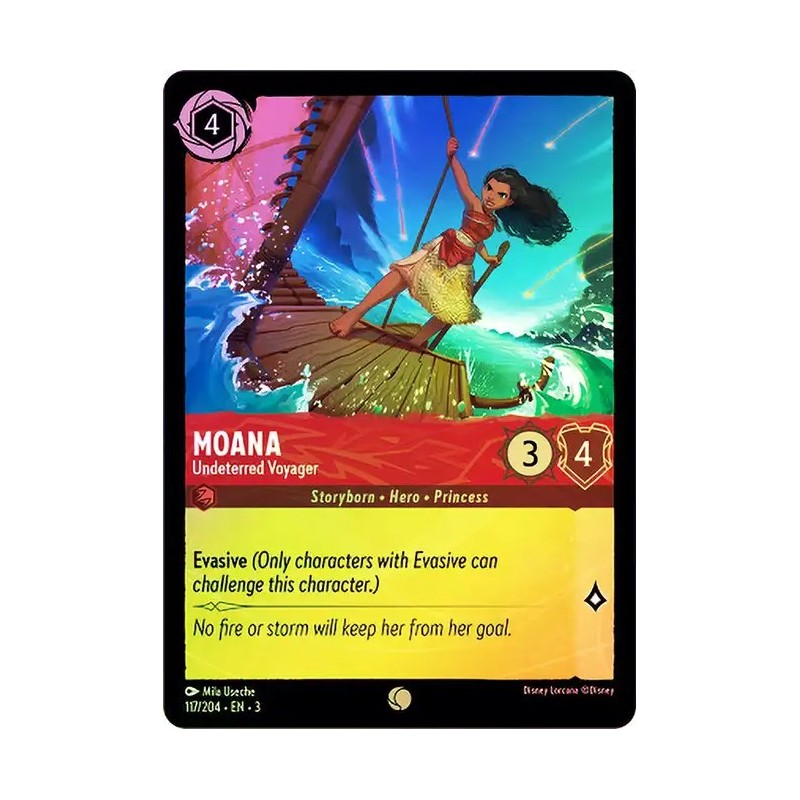 Carta Foil Moana - Undeterred Voyager | Disney Lorcana #117/204·EN·3