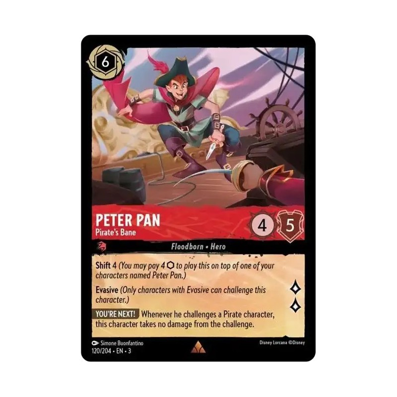 Carta Peter Pan - Pirate's Bane | Disney Lorcana #120/204·EN·3