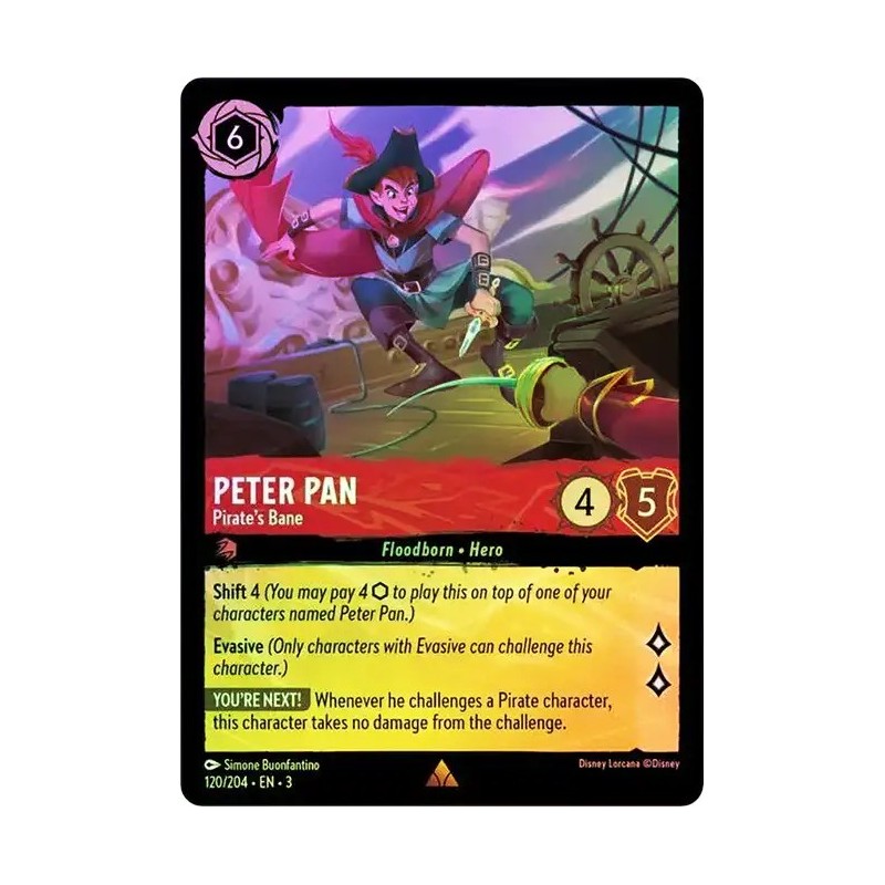 Carta Foil Peter Pan - Pirate's Bane | Disney Lorcana #120/204·EN·3