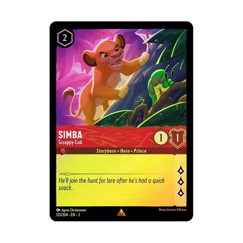 Carta Foil Simba - Scrappy Cub | Disney Lorcana #123/204·EN·3