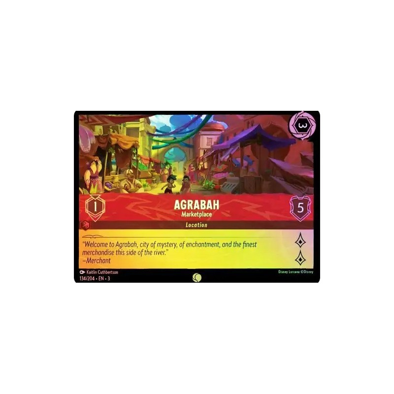 Carta Foil Agrabah - Marketplace | Disney Lorcana #134/204·EN·3