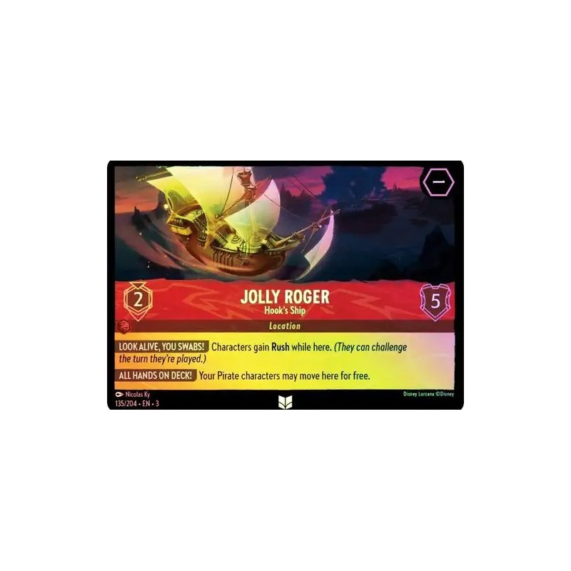 Carta Foil Jolly Roger - Hook's Ship | Disney Lorcana #135/204·EN·3