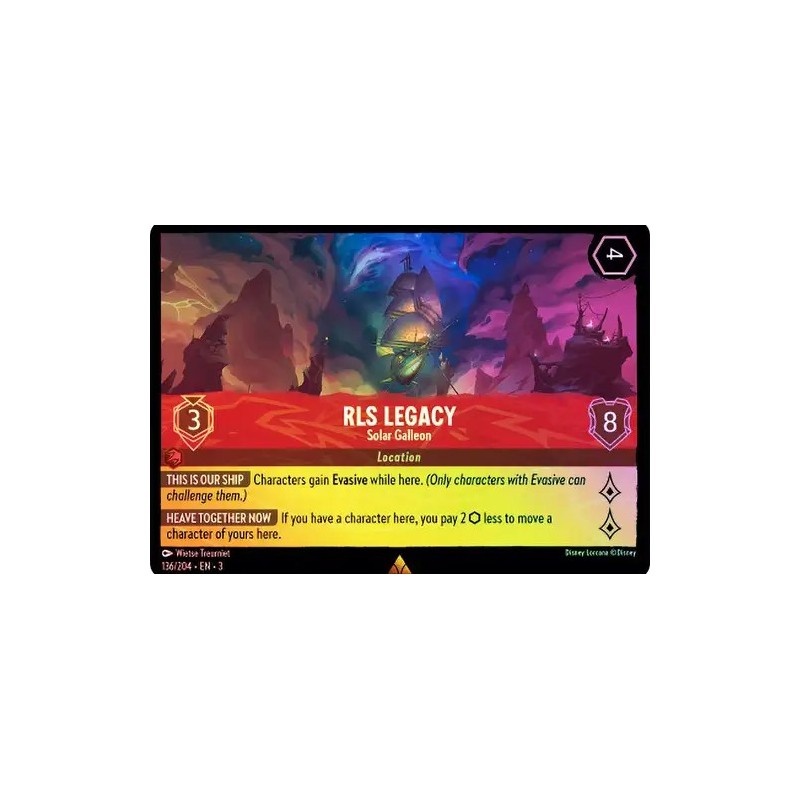 Carta Foil RLS Legacy - Solar Galleon | Disney Lorcana #136/204·EN·3