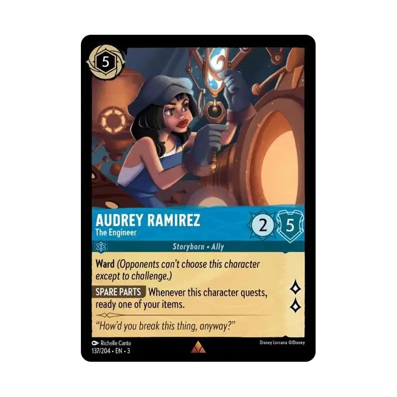 Carta Audrey Ramirez - The Engineer | Disney Lorcana #137/204·EN·3