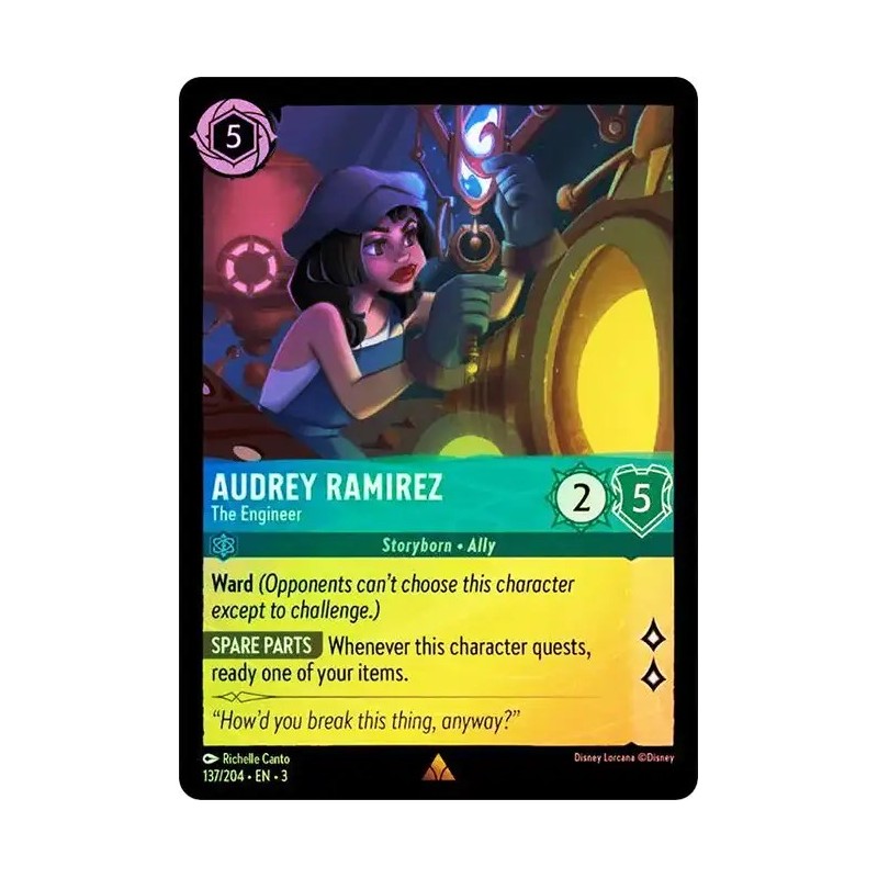 Carta Foil Audrey Ramirez - The Engineer Disney Lorcana #137/204·EN·3