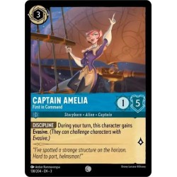 Carta Captain Amelia - First in Command | Disney Lorcana #138/204·EN·3