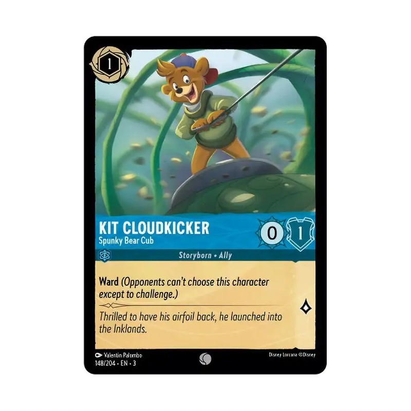 Carta Kit Cloudkicker - Spunky Bear Cub | Disney Lorcana #148/204·EN·3