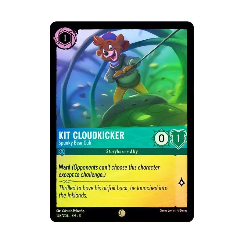 Carta Foil Kit Cloudkicker - Spunky Bear Cub | Lorcana #148/204·EN·3