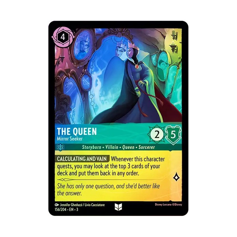 Carta Foil The Queen - Mirror Seeker | Disney Lorcana #156/204·EN·3