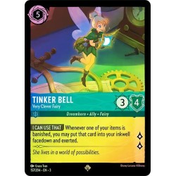 Carta Foil Tinker Bell - Very Clever Fairy Disney Lorcana 157/204·EN·3