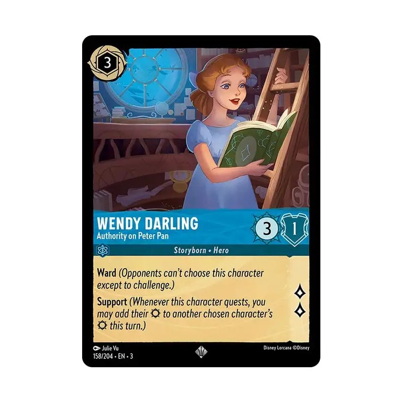 Carta Wendy Darling - Authority on Peter Pan | Lorcana #158/204·EN·3