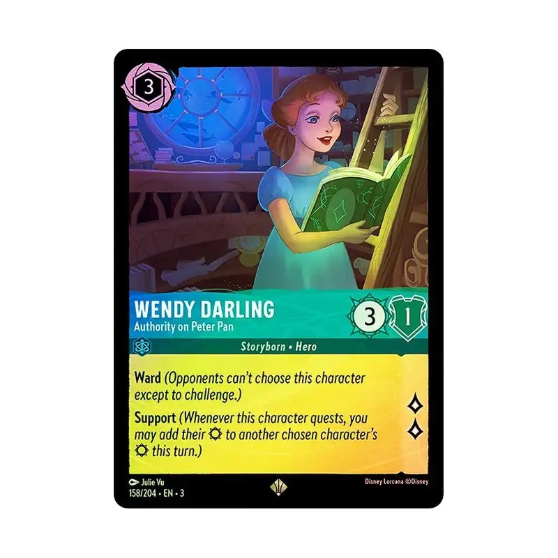 Carta Foil Wendy Darling - Authority on Peter Pan Lorcana 158/204·EN·3