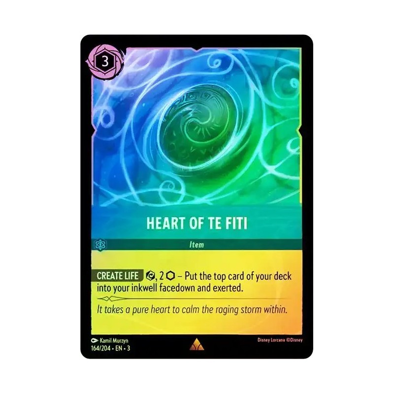 Carta Foil Heart of Te Fiti | Disney Lorcana #164/204·EN·3