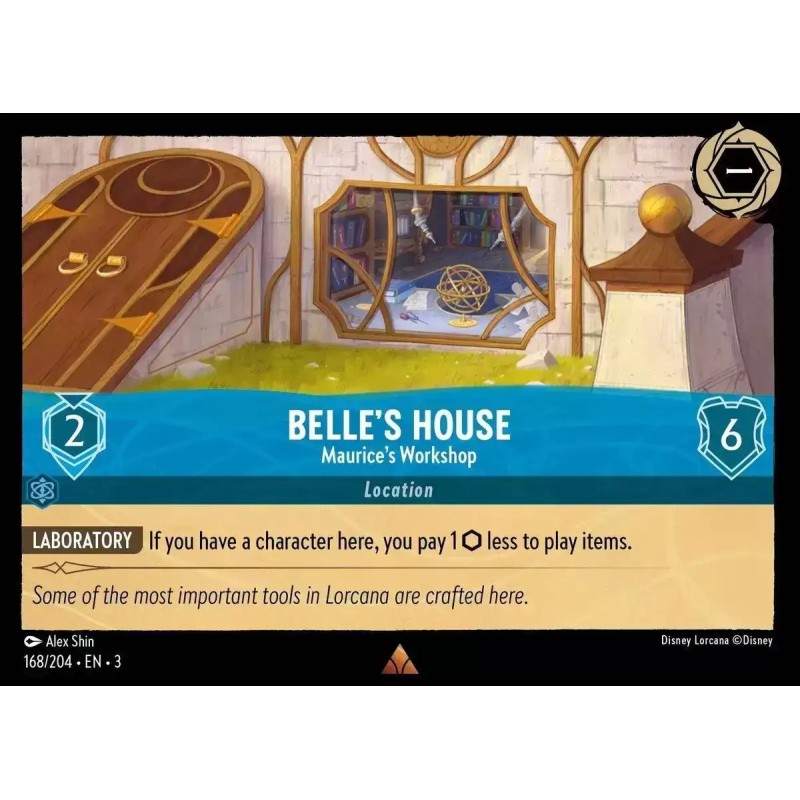 Carta Belle's House - Maurice's Workshop Disney Lorcana #168/204·EN·3