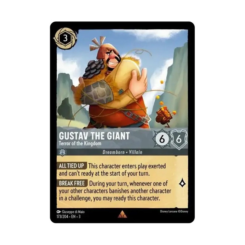 Carta Gustav the Giant - Terror of the Kingdom | Lorcana #173/204·EN·3