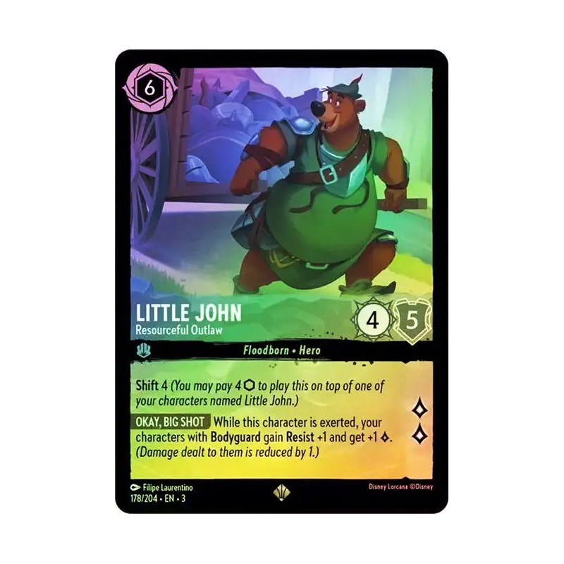 Carta Foil Little John - Resourceful Outlaw | Lorcana #178/204·EN·3