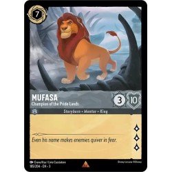 Carta Mufasa - Champion of the Pride Lands Disney Lorcana 185/204·EN·3