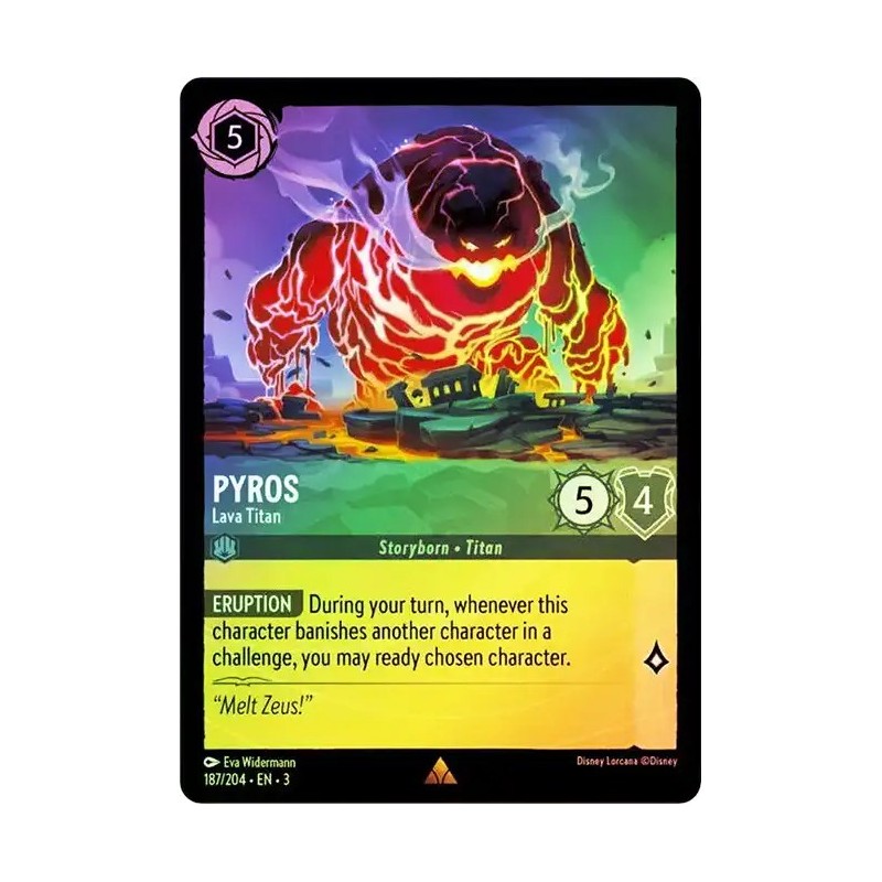 Carta Foil Pyros - Lava Titan | Disney Lorcana #187/204·EN·3