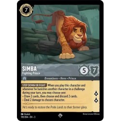 Carta Simba - Fighting Prince | Disney Lorcana #192/204·EN·3