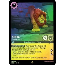 Carta Foil Simba - Fighting Prince | Disney Lorcana #192/204·EN·3