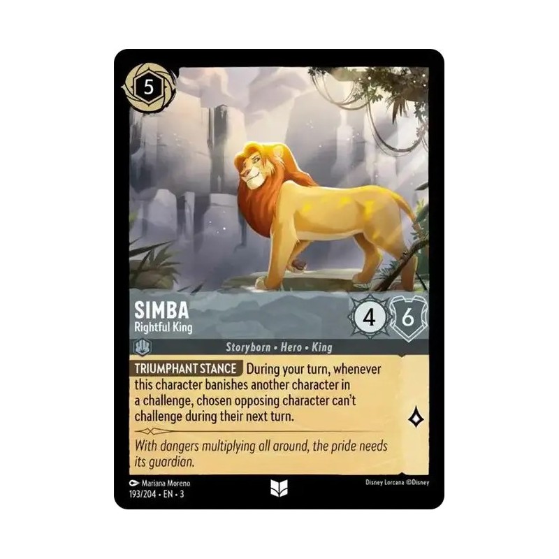 Carta Simba - Rightful King | Disney Lorcana #193/204·EN·3