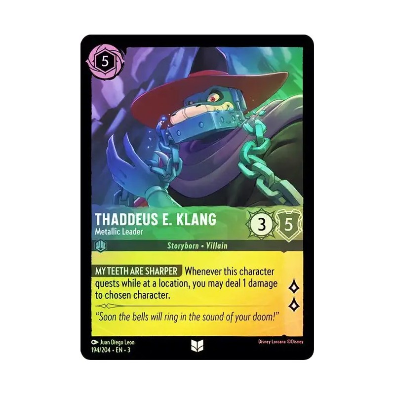 Carta Foil Thaddeus E. Klang - Metallic Leader | Lorcana #194/204·EN·3