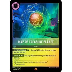 Carta Foil Map of Treasure Planet | Disney Lorcana #201/204·EN·3