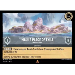 Carta Maui's Place of Exile - Hidden Island | Lorcana #202/204·EN·3