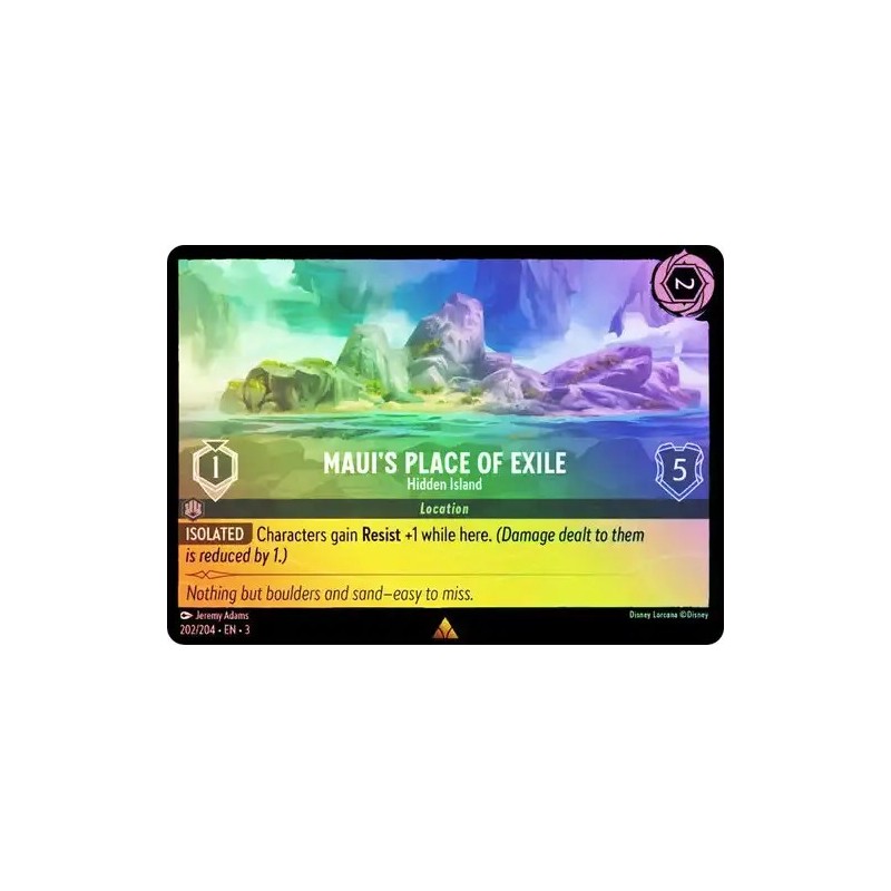 Carta Foil Maui's Place of Exile - Hidden Island Lorcana #202/204·EN·3