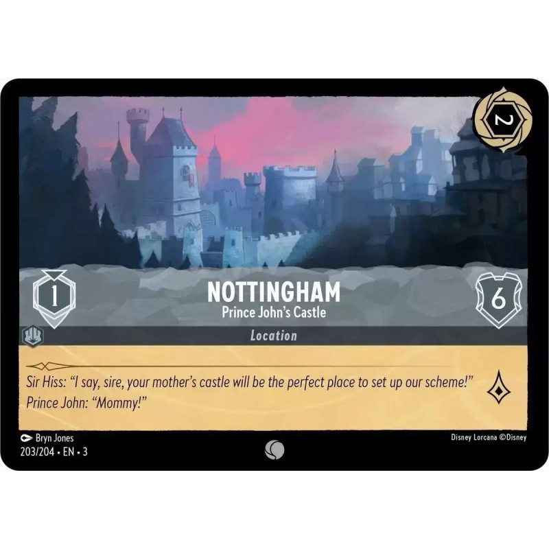 Carta Nottingham - Prince John's Castle | Disney Lorcana #203/204·EN·3