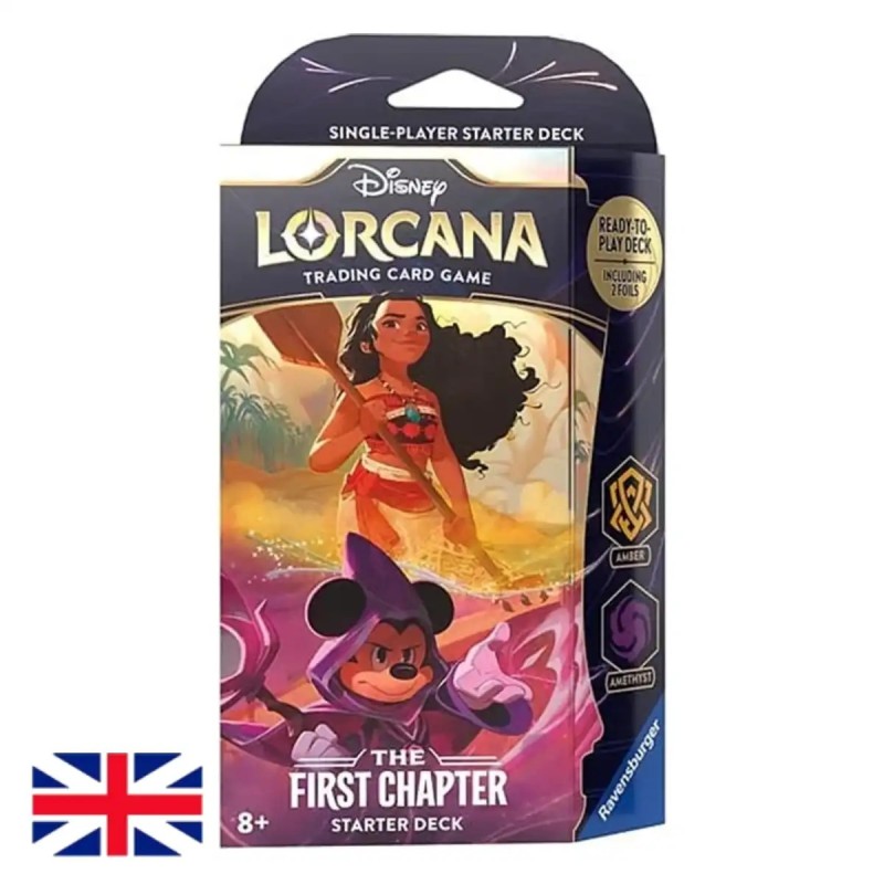 Temporada 1: "The First Chapter" Mazo de Inicio Ambar-Amatista INGLÉS - Disney Lorcana