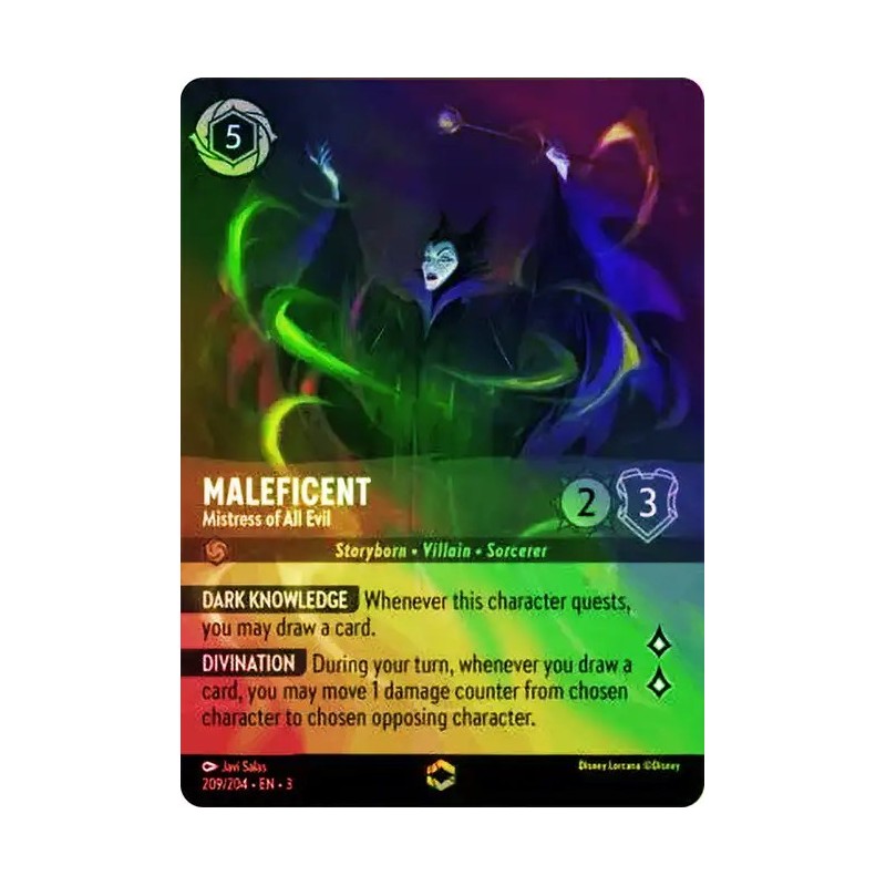 Carta Maleficent - Mistress of All Evil | Disney Lorcana #209/204·EN·3