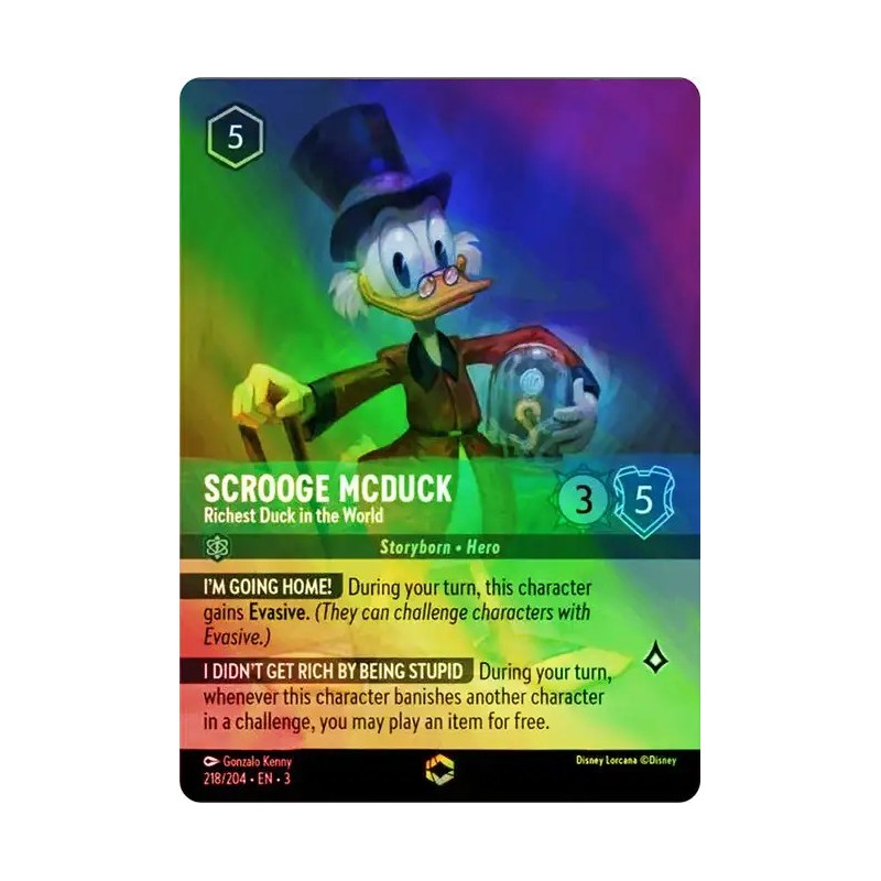 Carta Scrooge McDuck - Richest Duck in the World Lorcana #218/204·EN·3